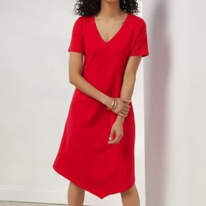 Soft SURROUNDINGS Happy Place Solid Dress - Red S